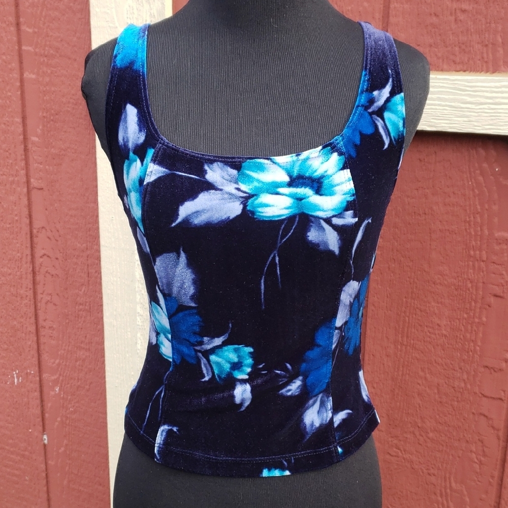 Charlotte Russe Floral Velvet